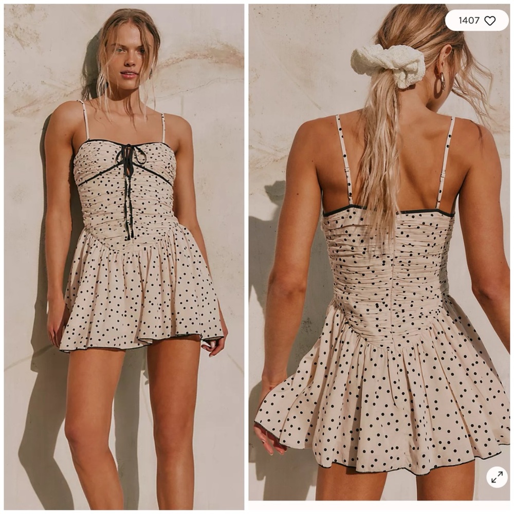 NWT free people tea for two mini dress
